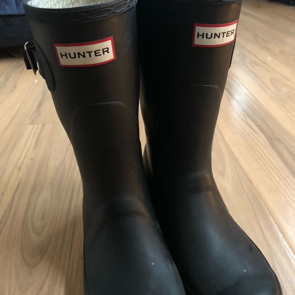 Matte Black AUTHENTIC Hunter Boots!